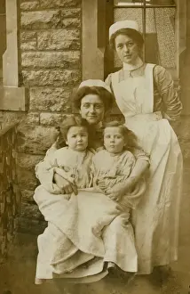 Caring Prints: Nurses with two little girls