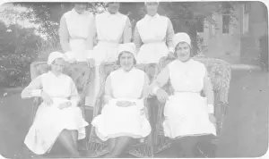 New Images July 2020 Prints: Six nurses, outdoors