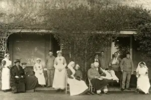 Nurses & Patients, Front Verandah, Quex Park