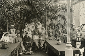 Nurses & patients, Winter Garden, Quex Park Nurses & patients, Winter Garden, Quex Park