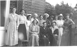 Britain British Nurse Nurses Medicine Prints: Nurses and women in dressing gowns