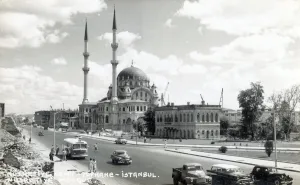 Nusretiye Prints: Nusretiye Mosque - an ornate mosque located in Tophane district of Beyoglu
