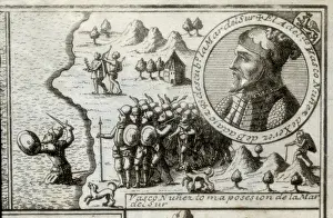 NUхZ DE BALBOA, Vasco (1475-1517). Spanish discoverer