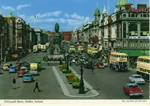 Cityscape Prints: O Connell Street, Dublin, Republic of Ireland