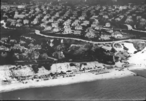 O E Simmonds aerial view of Bournemouth Dorset