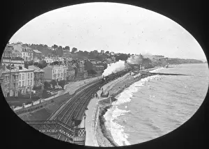 Dawlish Prints: O E Simmonds aerial view of Dawlish Devon
