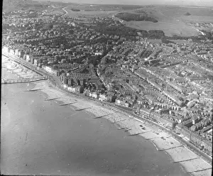 O E Simmonds aerial view of Eastbourne Sussex