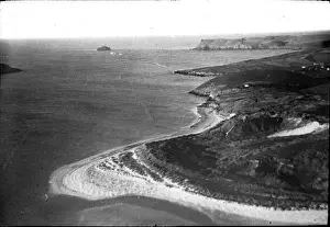 O E Simmonds aerial view of Padstow Cornwall