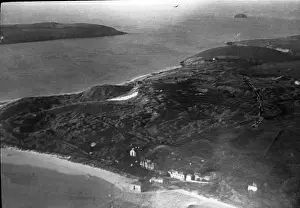 O E Simmonds aerial view of Padstow Cornwall