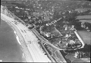 O E Simmonds aerial view of Padstow Cornwall