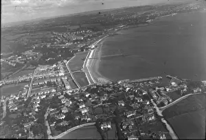 Paignton Prints: O E Simmonds aerial view of Paignton Devon