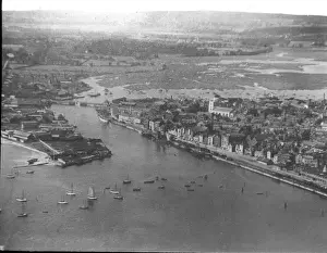 O E Simmonds aerial view of Poole Dorset