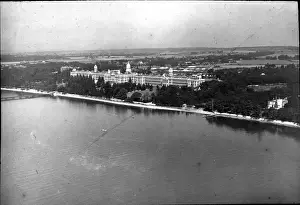 Netley Prints: O E Simmonds aerial view - Royal Victoria Military Hospital