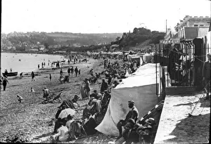 Swanage Prints: O E Simmonds aerial view of Swanage Devon