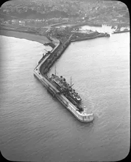 Simmonds Prints: O E Simmonds aerial view of the Western Docks Dover