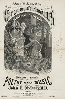 Loved Prints: O er graves of the loved ones Poetry and music by John P. Or