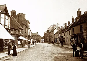 Oakham High Street, early 1900s