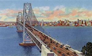 Oakland Bay Bridge, San Francisco, California, USA Date: 1936