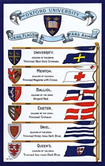 Oars, Flags and Arms of the Colleges of Oxford University
