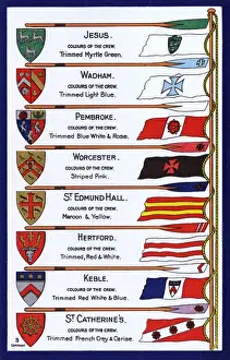 Oars, Flags and Arms of the Colleges of Oxford University