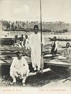 Oarsmen and their boats - Eyup
