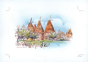 Oast Prints: Oast Houses