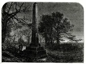 Chipping Prints: Obelisk at Chipping Barnet commemorating the Battle of Barnet