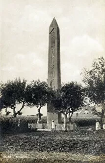 Cairo Collection: obelisk of the Temple of Ra-Atum, Heliopolis, Egypt