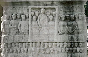 Pedestal Collection: Obelisk of Theodosius. 4th century. Detail of the pedestal