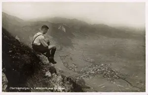 Heights Prints: Oberammergau, Germany viewed from the Laberjoch