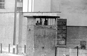 Guarding Prints: Observation post near Berlin Wall, Berlin, Germany