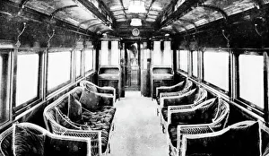 Observation railway coach, Japan, early 1900s