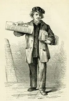 Copy Prints: Occupations 1882 - Newspaper Boy