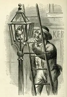 Lighter Prints: Occupations 1883 - The Lamp Lighter