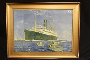 Images Dated 5th March 2018: Ocean liner of the Anchor Line steamship company