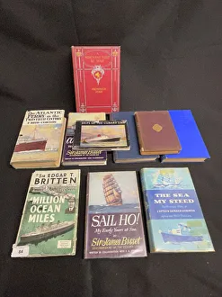 Hardback Prints: Ocean liner books, collection of ten