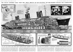 Huge Collection: The ocean liner Normandie by G. H. Davis