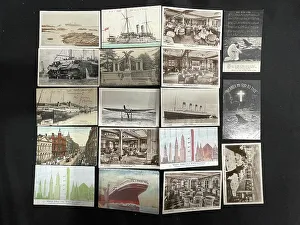 Nearer Prints: Ocean liners, collection of 18 postcards