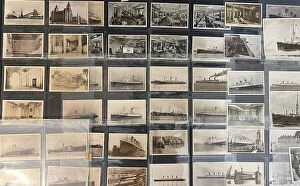Images Dated 19th February 2021: Ocean Liners - large collection of postcards