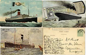 Travellers Prints: Ocean Liners - four postcards