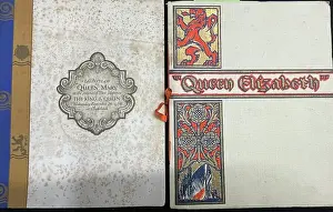 Brochures Prints: Ocean liners, Queen Elizabeth, Queen Mary launch brochures