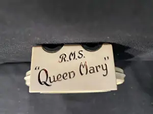 Ashtray Prints: Ocean Liners - RMS Queen Mary Bakelite ashtray (detail)