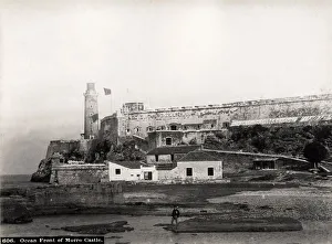 Morro Prints: Ocean front and Morro Castle, Havana Cuba