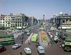 Oconnell Prints: O'Connell Street and Bridge, Dublin