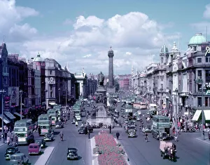 Pillar Collection: O'Connell Street showing Nelson's Pillar, Dublin