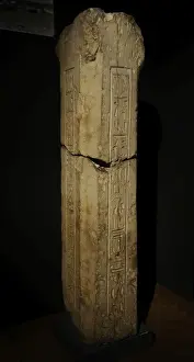 1213 Prints: Octagonal pillar of the Tomb 138. Sedment, Egypt. 1279-1213