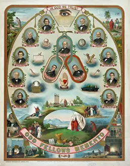 Memento Prints: Odd fellows memento