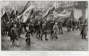 Ukraine Gallery: Odessa - supporters of the Black Hundreds