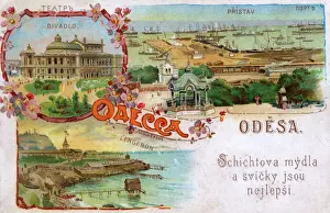 Jetty Prints: Odessa, Ukraine - Docks, Theatre and Longeron Sea Beach