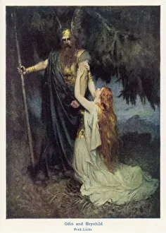 Norse Mythology Collection: Odin & Brunnhilde / Lecke